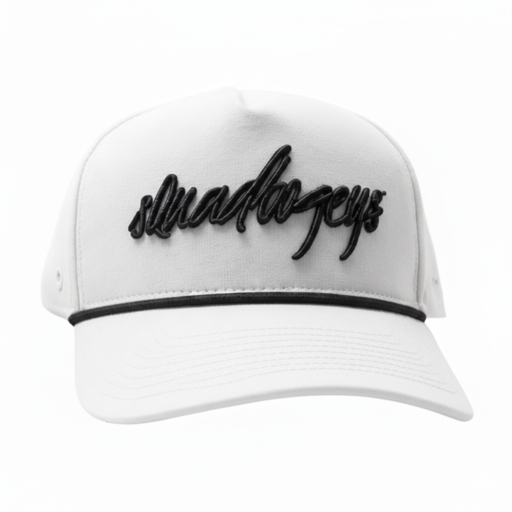 Icy White Cursive